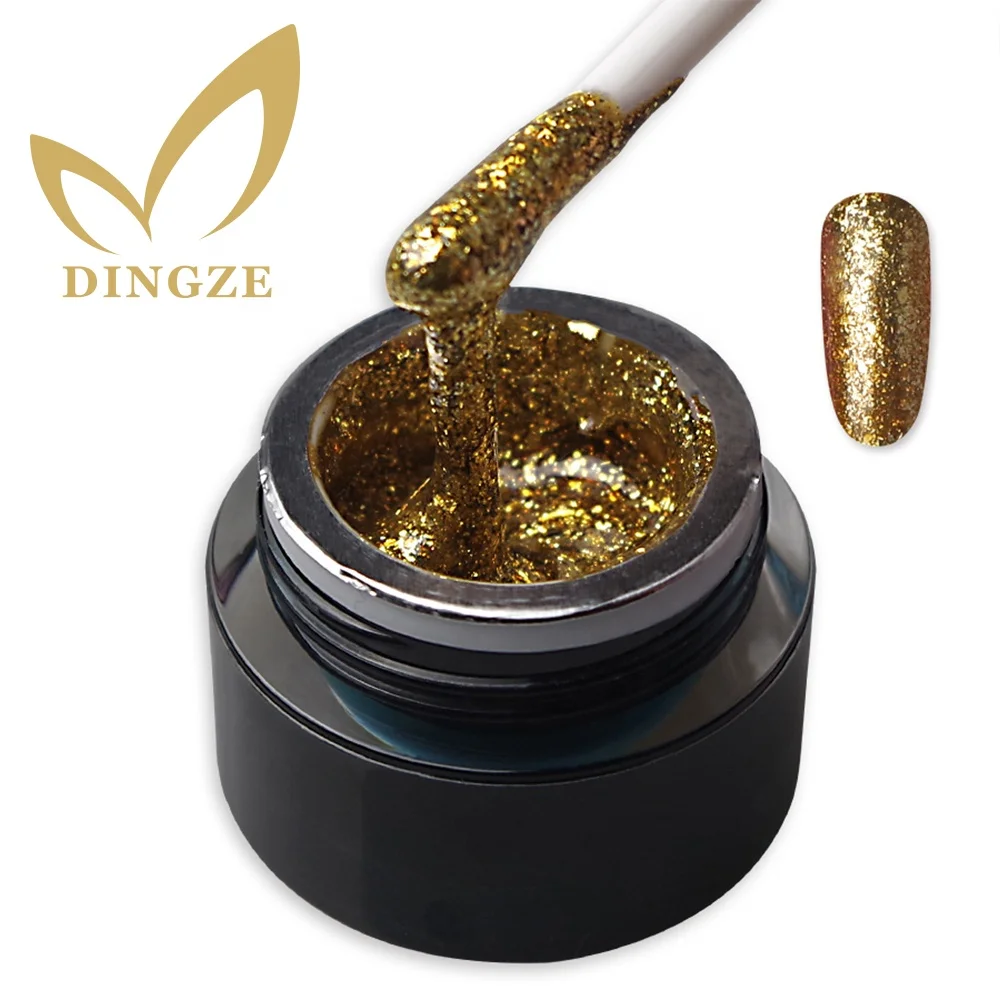 OEM customized logo free sample UV LED nail gel glitter gel polish for nail art