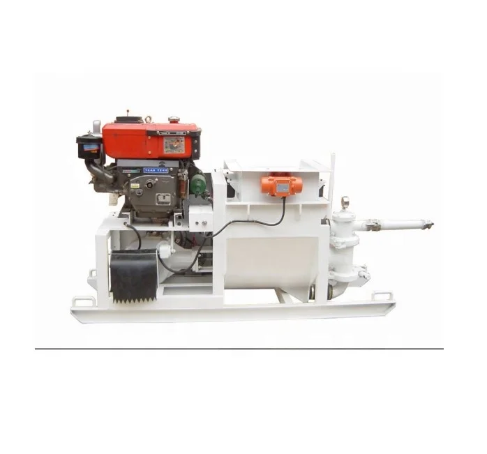 XZ50/40 Diesel Engine Single Piston 50L/min Cement Mortar Sprayer Exported to New Zealand