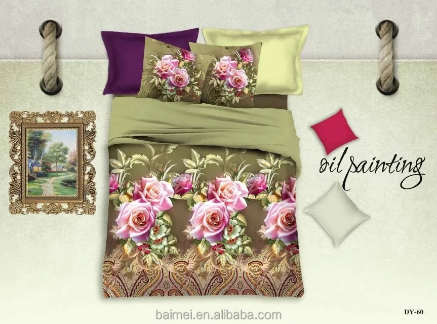 
100% cotton percale printed fitted cot bed sheet 