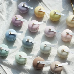 Custom Decoration scented wax Macarons cake candle for birthday wedding gift