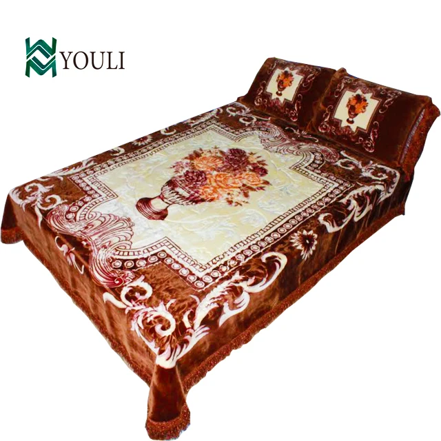 blanket 3 pc  4 pc   5 pc  100%polyester thick super soft 8kg 5kg for winter with pillow and bedspread