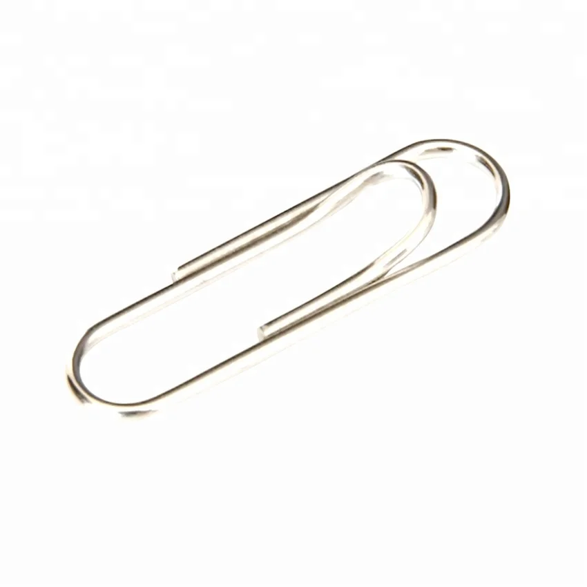 High quality nickel plated metal round paper clips