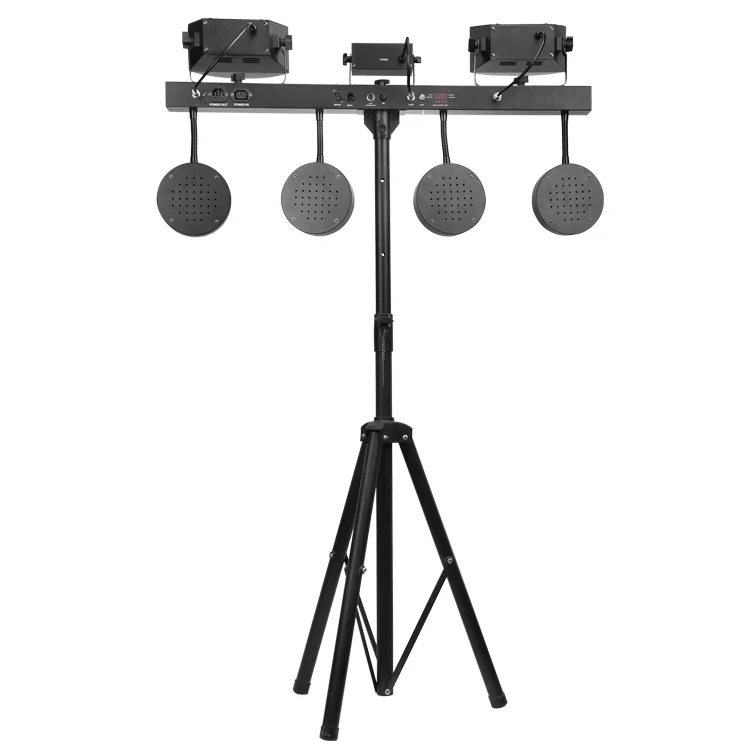  Профессиональные портативные Dj-огни стробоскоп + Дерби лазер Par Can набор светодиодов сценическое освещение со стойкой