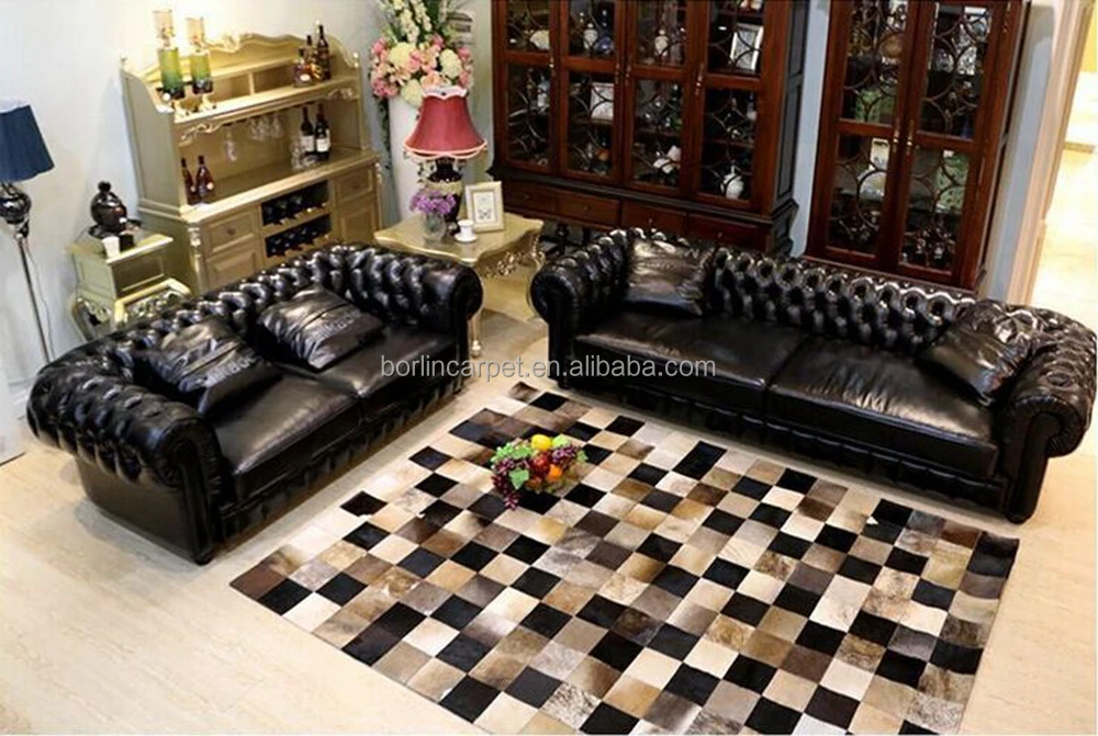 Tibetan Wholesale Cow Hide Large Rugs For Living Room