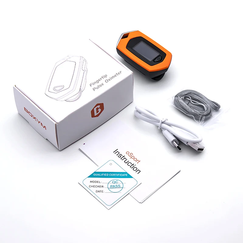 USB Rechargeable oSport  Blood Oxygen Rate SPO2 PR Oximetro Fingertip Pulse oximeter Monitor