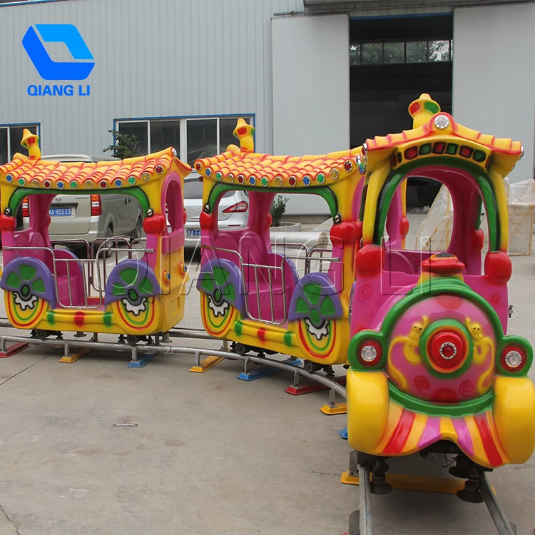 Factory sale kids mini track train rides kiddie games China wooden train