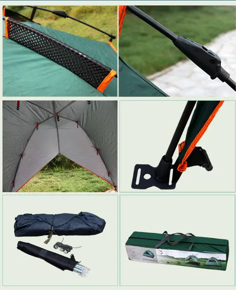 Ship to India split automatic tent three speed open double layers 3-4person use folding beach shade tent