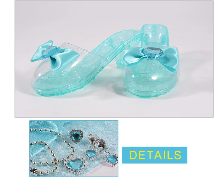 
crystal shoes pretty baby girls party role playing toys princess set for dress up 