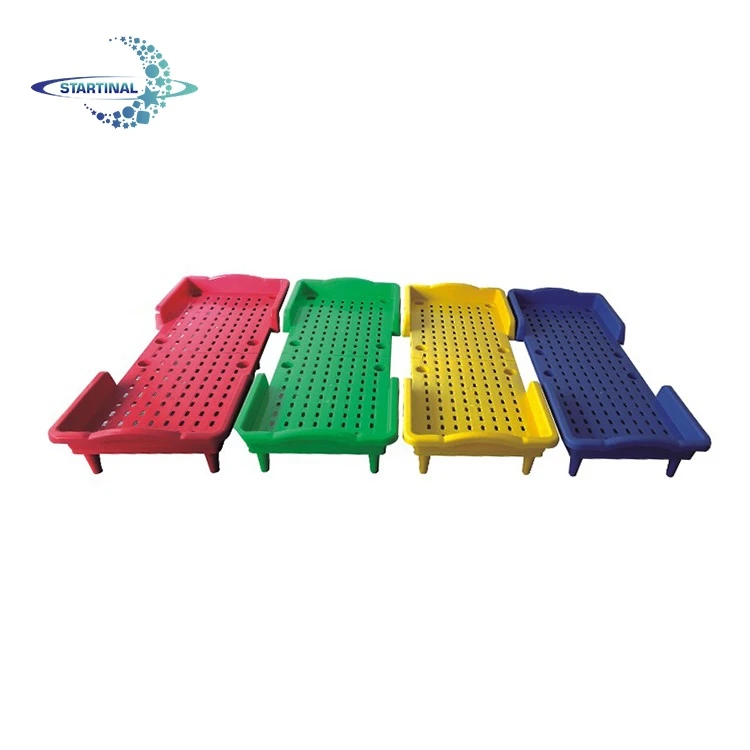 Colorful School Kindergarten Furniture Preschool Plastic Children Beds