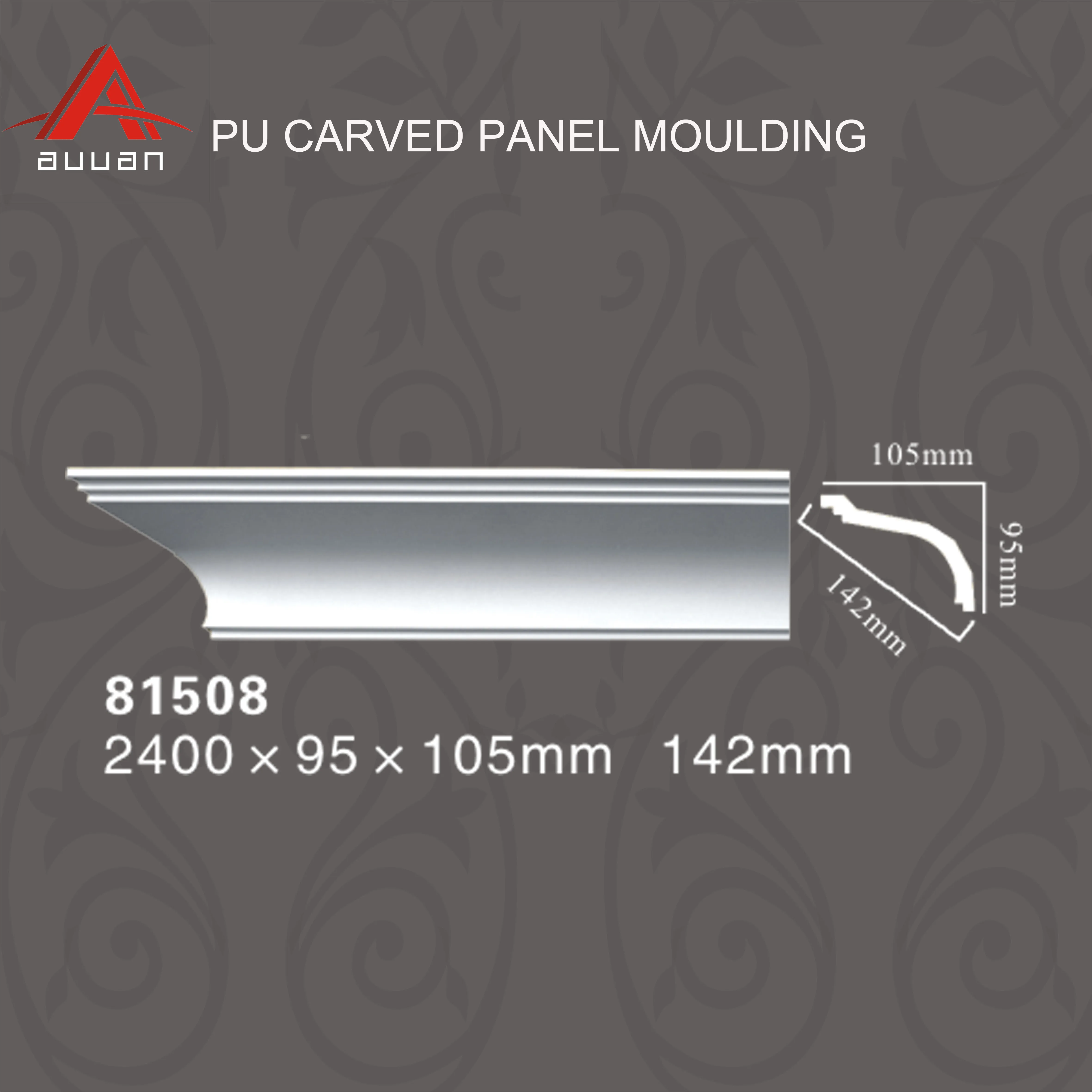 Malaysia Polyurethane Foam Molding Frame Cornice Dentil Moulding for House
