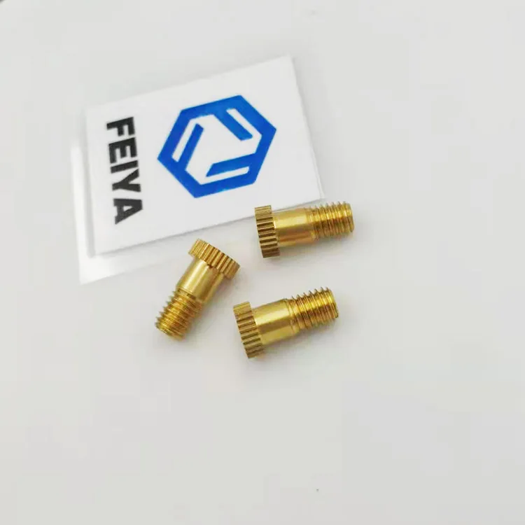 Non-standard precision brass thumb screws