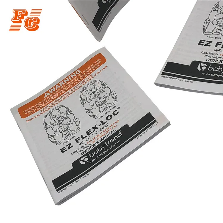 Recyclable mini paper flyer booklets instructions manual