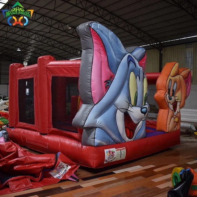 New Bounce House Bouncy Castle Tom and Jerry Inflatable Bouncer for Kids