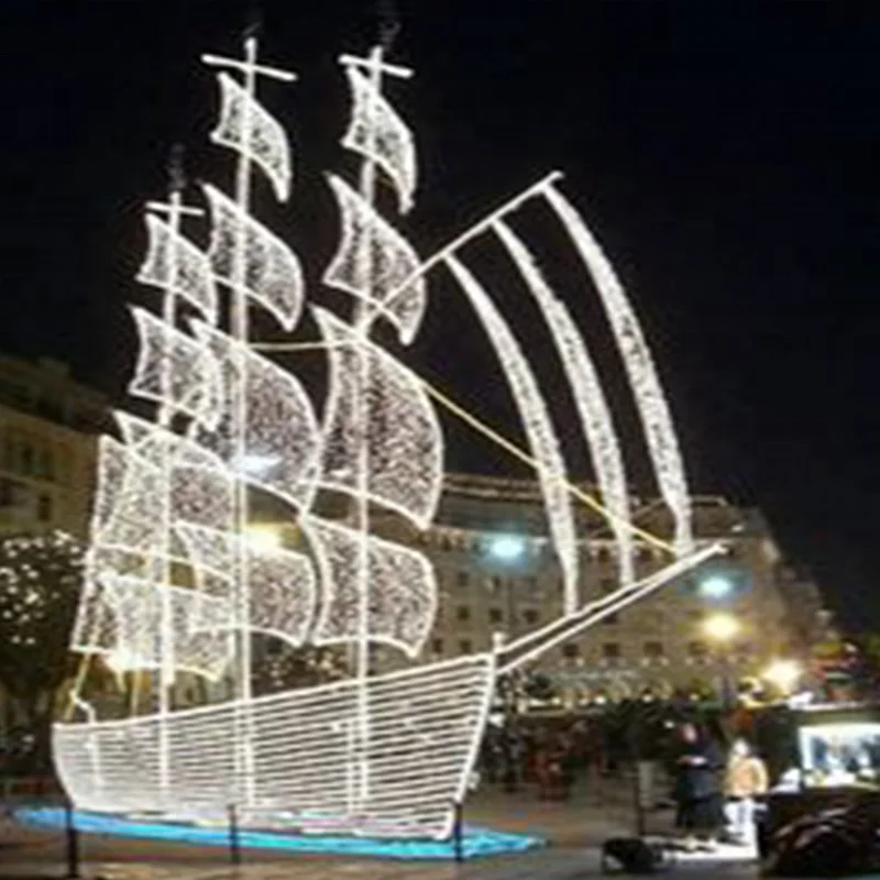 Уличные рождественские украшения светодиодная веревка подсветка наборы для коммерческого жилья рождественского двора