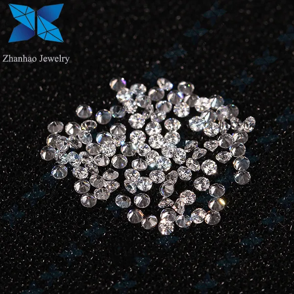 Hot sale Shining white color 1.40mm cubic zircania small size best fake diamond stone