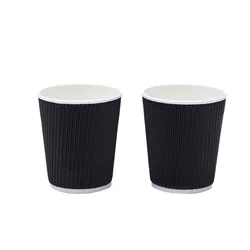 Amazon product custom double ripple wall paper cup