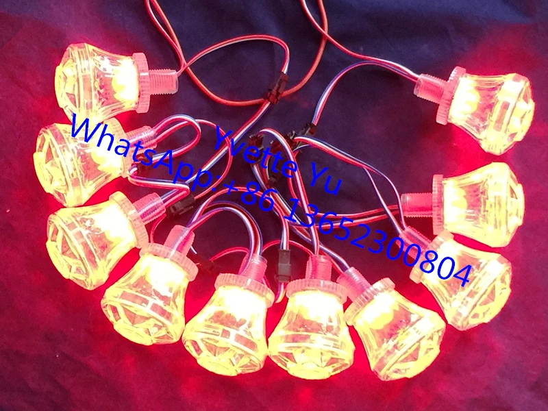 Cabochon Pixel Led lights 60mm turbo bulb UCS2903 9leds DC24V for amusement rides