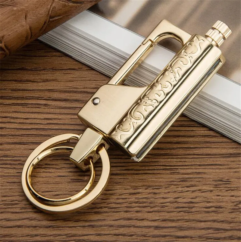 Permanent Match Lighter Stainless steel key holder millions match oil lighter