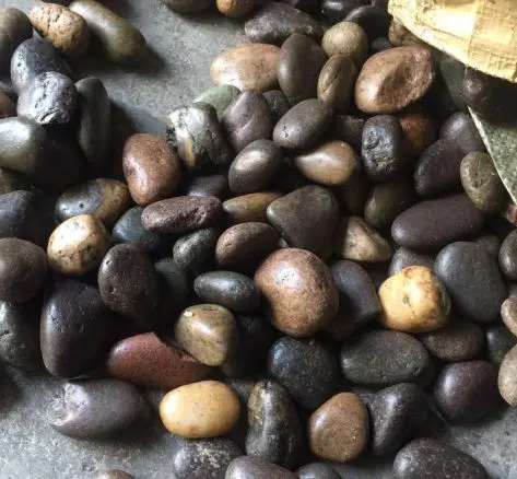 Natural Landscaping polished mixed pebble stone making machine for the gardening