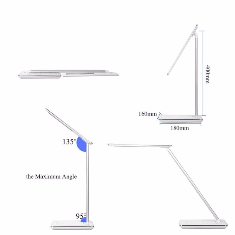Ce Rohs lamp dimmable USB charging led light wireless charge desk lamp