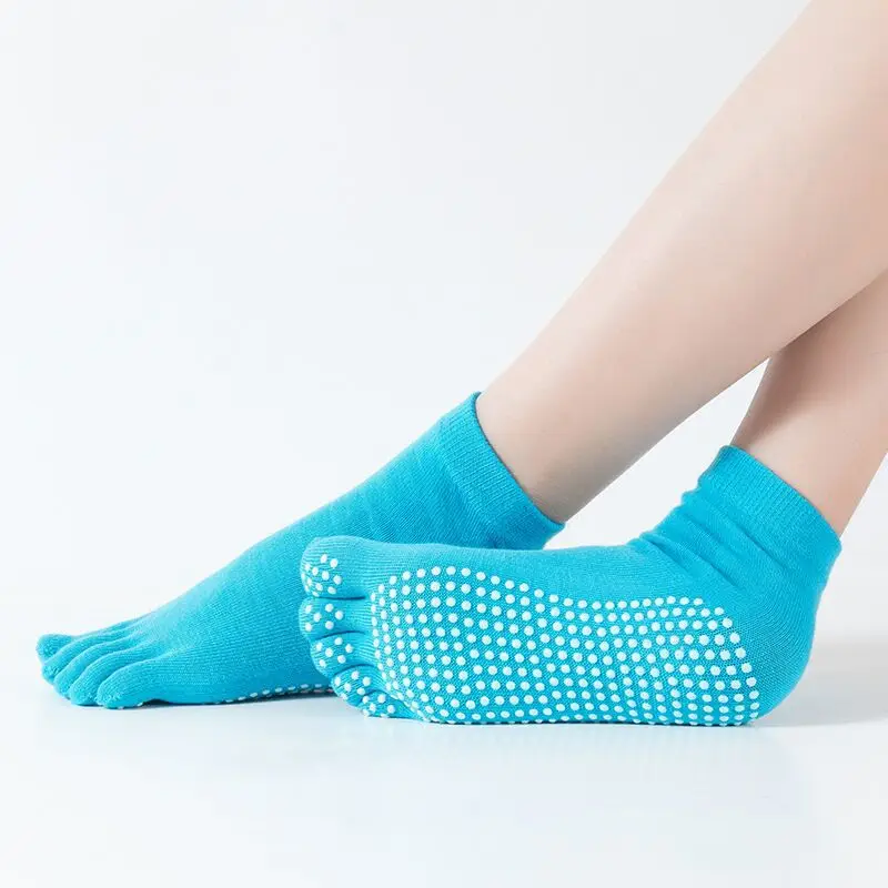 
Yoga Socks Exercise Sports Non-slip Sock Toe Five Fingers Girl Female Women Ladies Barre Ballet socks 