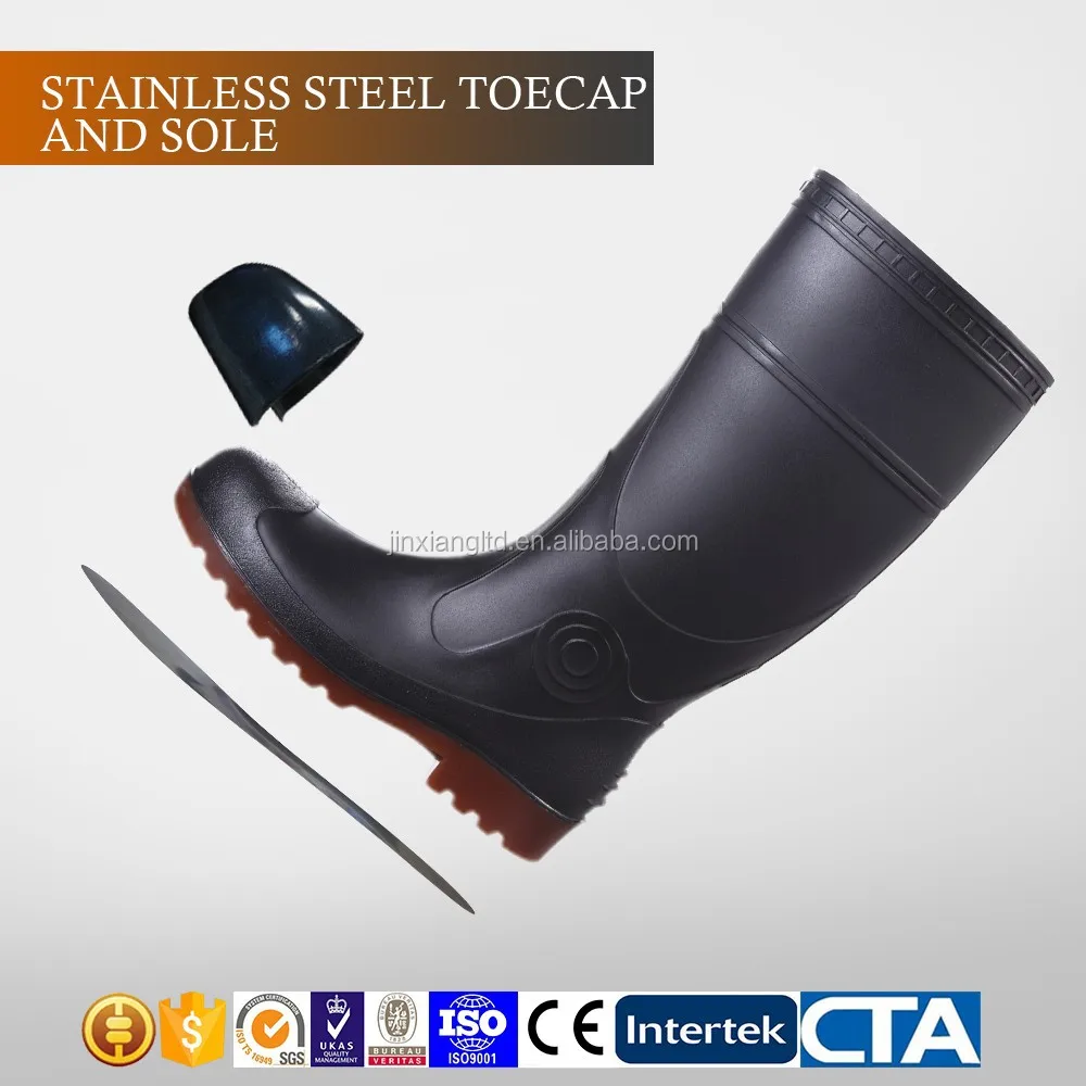 hot sale shoe fashion rain rubber safety boots