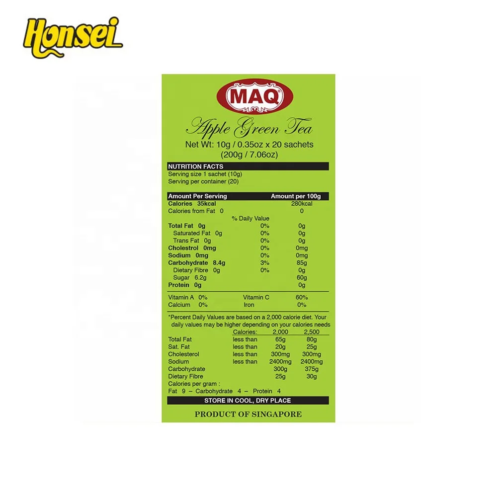 Popular Selling Green Blended  light sweet Organic Green Tea Powder