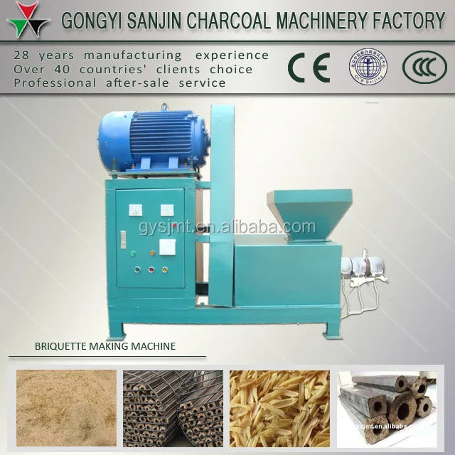 Green and environmental protection coconut shell charcoal briquette making machine
