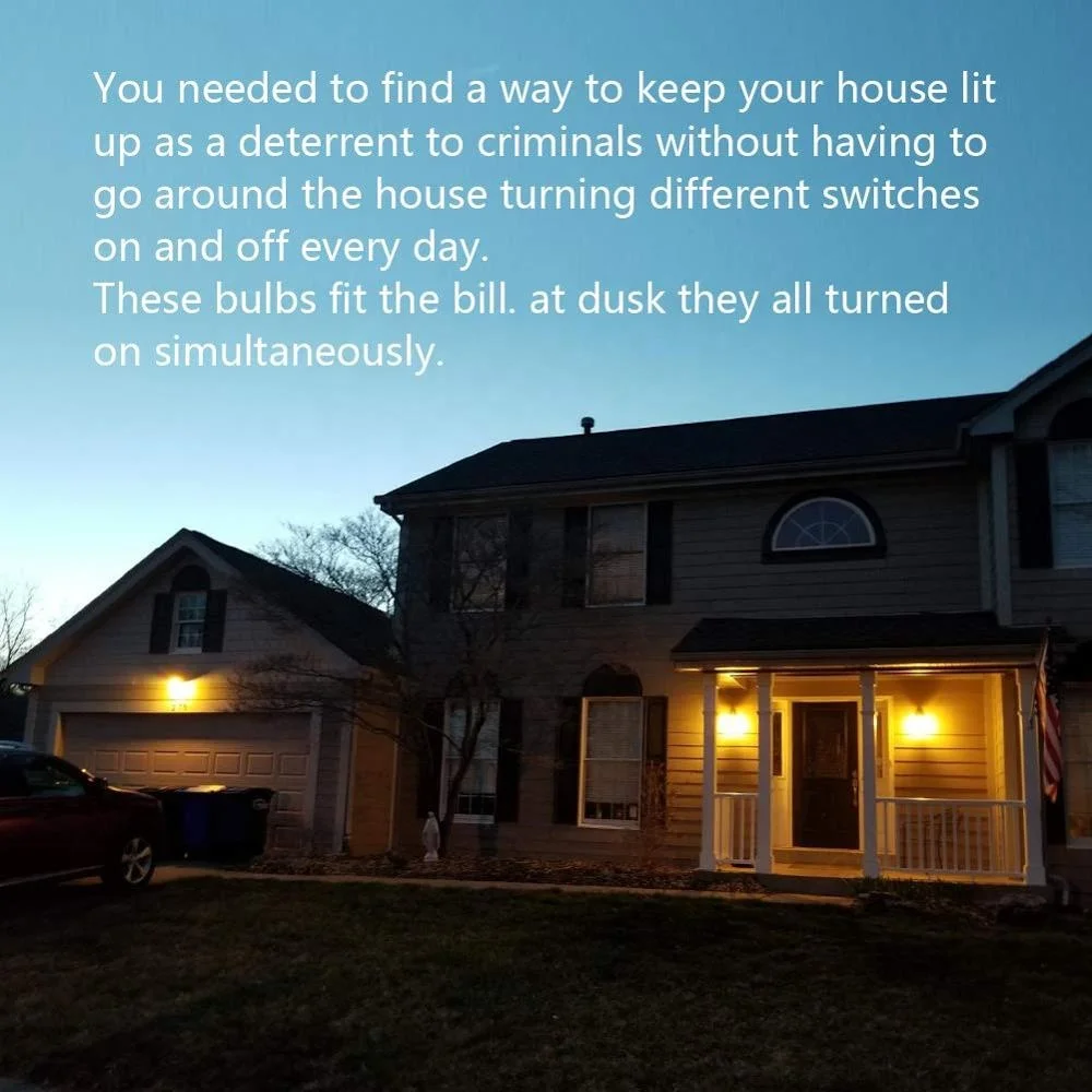 Dusk To Dawn Light A19 10 W E26 E27 B22 Auto On/Off bombillo LED Wholesale motion Sensor Bulb Led Light Bulb E27