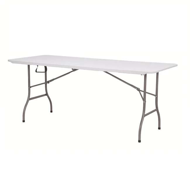 indoor outdoor use wholesale 6ft white plastic portable camping folding coffee dinning table manufacturers