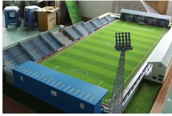 Top quality Ho scale football stadium model 3d miniature building model make