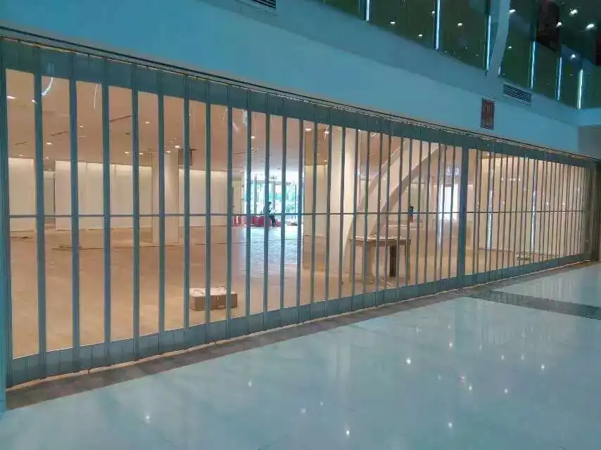 ZHTDOORS good quality Industrial sliding and folding door PC folding door