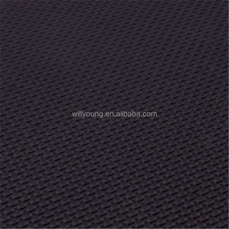 knurling coining emboss neoprene fabric urface treatment shark skin black beige white crocodile pattern cross 2 to 15 mm thick