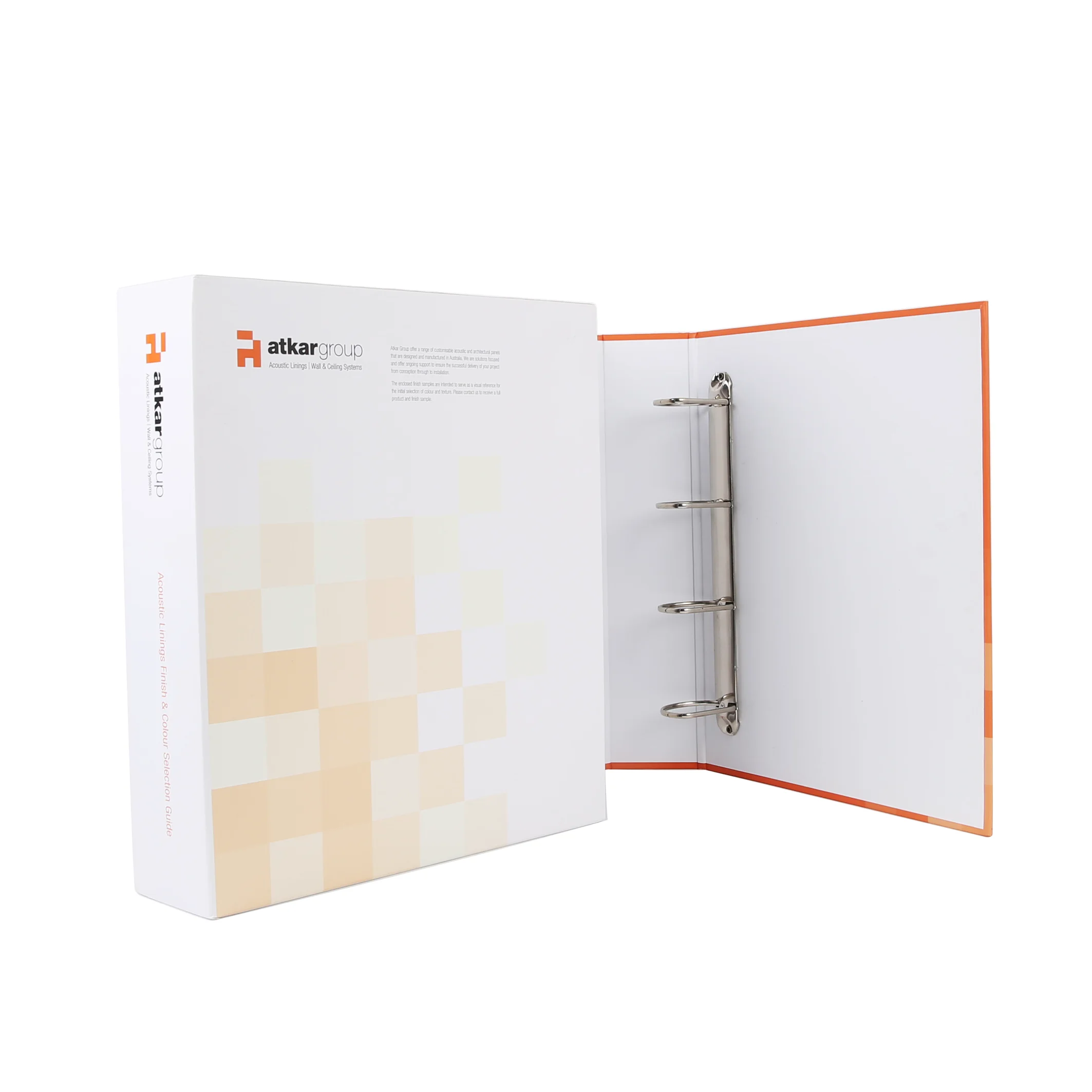 Customized Office Supplies A4 Hardcover 4 d Ring Binders 4 Inch Printed logo Paper Cardboard File Box Stationery File Folder