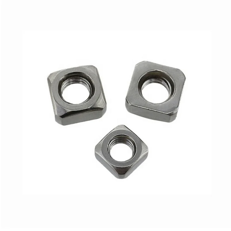 Sandingsheng high quality DIN557 M2.5/M3 nickel plating square nut