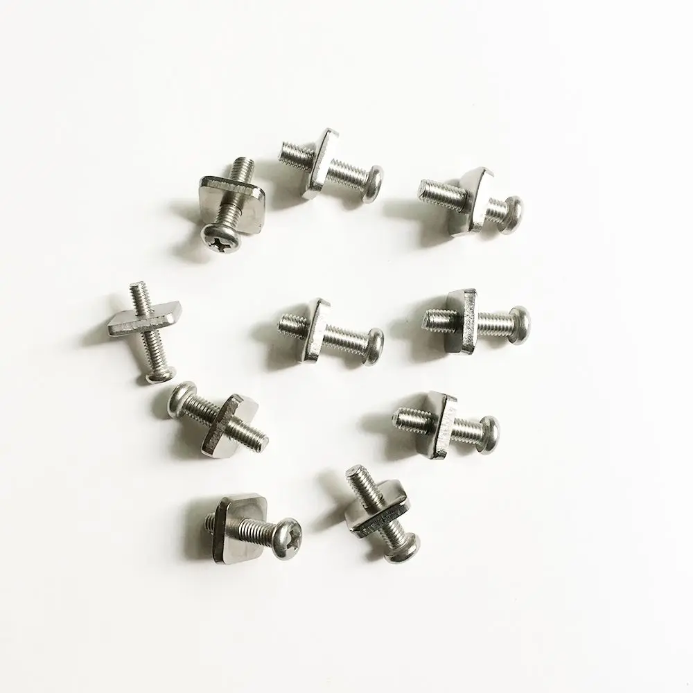 Factory-Outlet Stainless Steel Longboard Fin Bolt Screw Plate