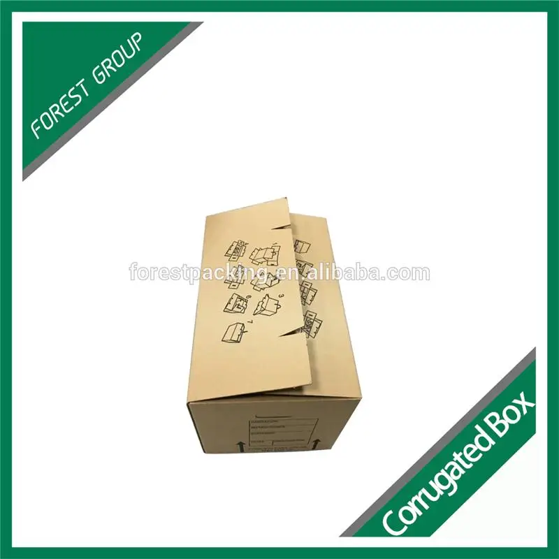 Обычный цвет флексографской печати 5 слоев гофрированной бумаги коробка для хранения для продажи