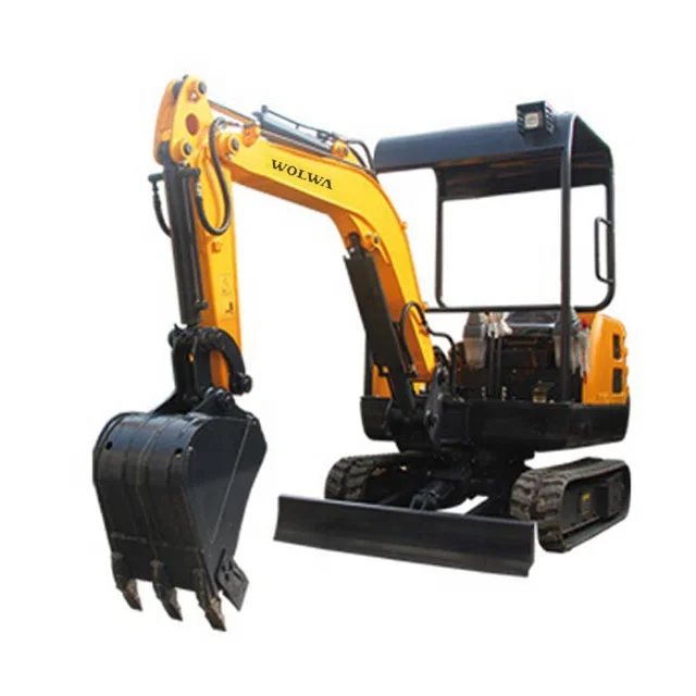 mini track chain excavator 1.8 ton rubber track or steel track