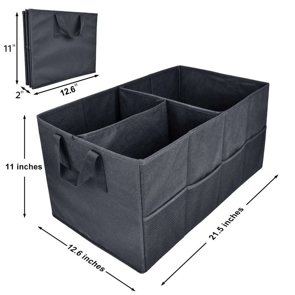 foldable storage box case car storage organizer