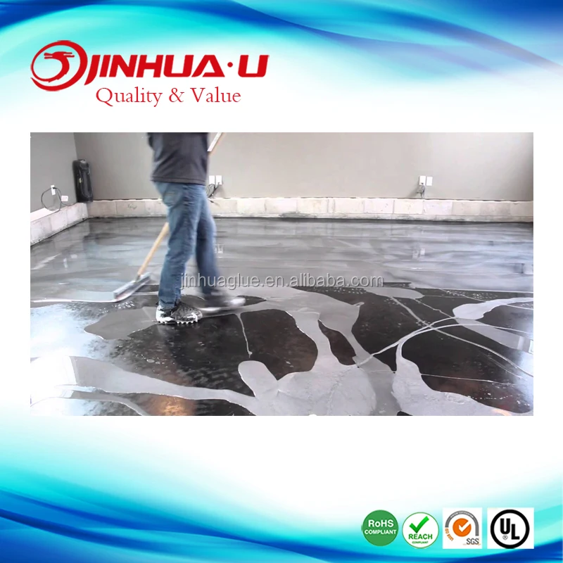 Modern Unique Style 2 Coponents DIY Color Pigments Metallic Epoxy Floor,Clear AB Coating