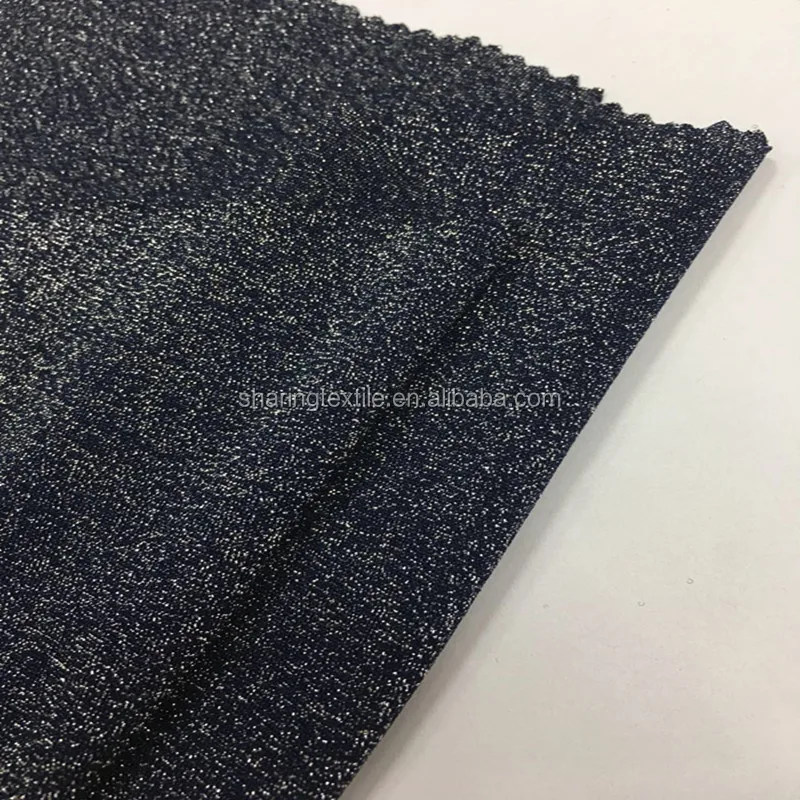 Wrinkled Gold Silver Metallic Yarn Weaving Shiny Polyester Elastane Knit Metallic Pleated Fabric For Garment,Party Dress
