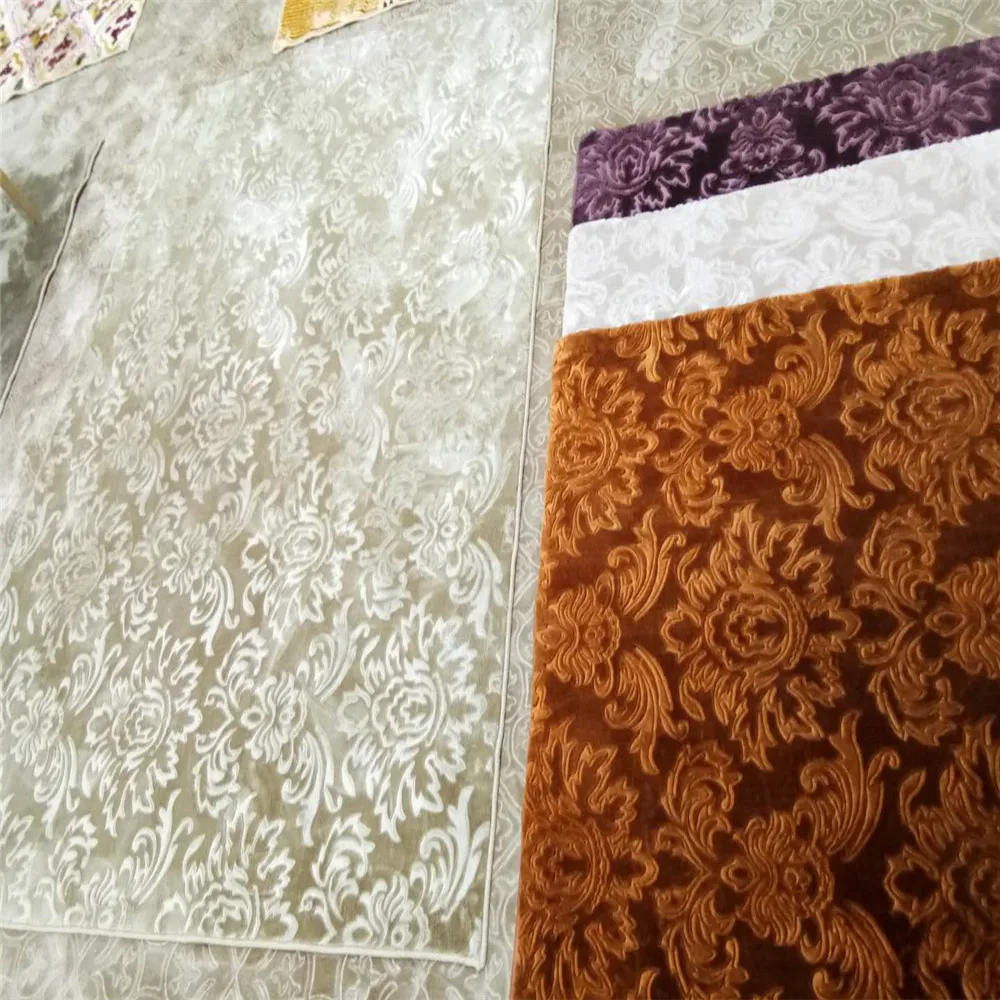 
4*25m cheap wall to wall emboross Mink blanket islamic prayer room decorative carpet 