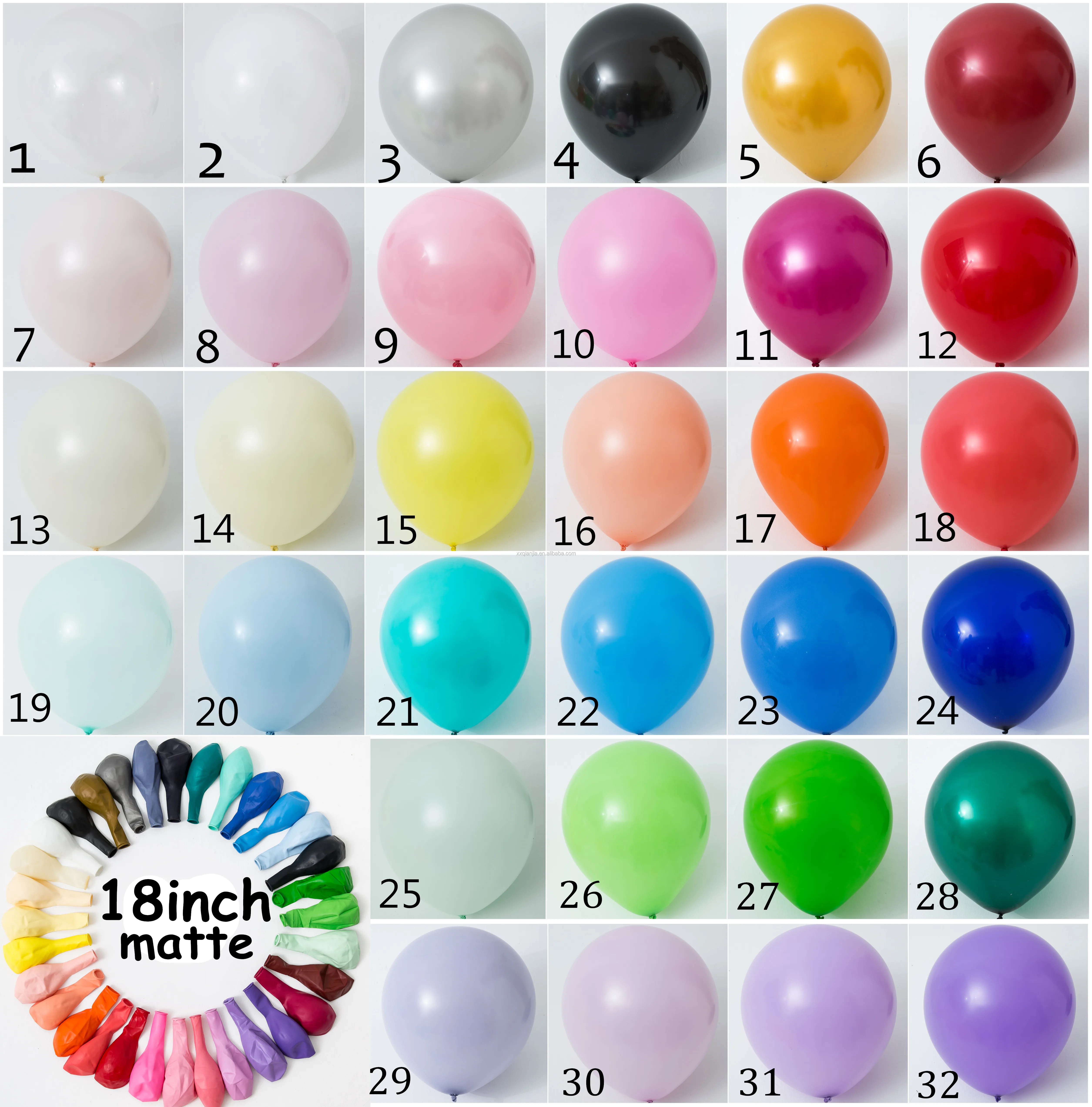 
Wholesale decoration balloon colorful balloon latex round 18 inch balloon 