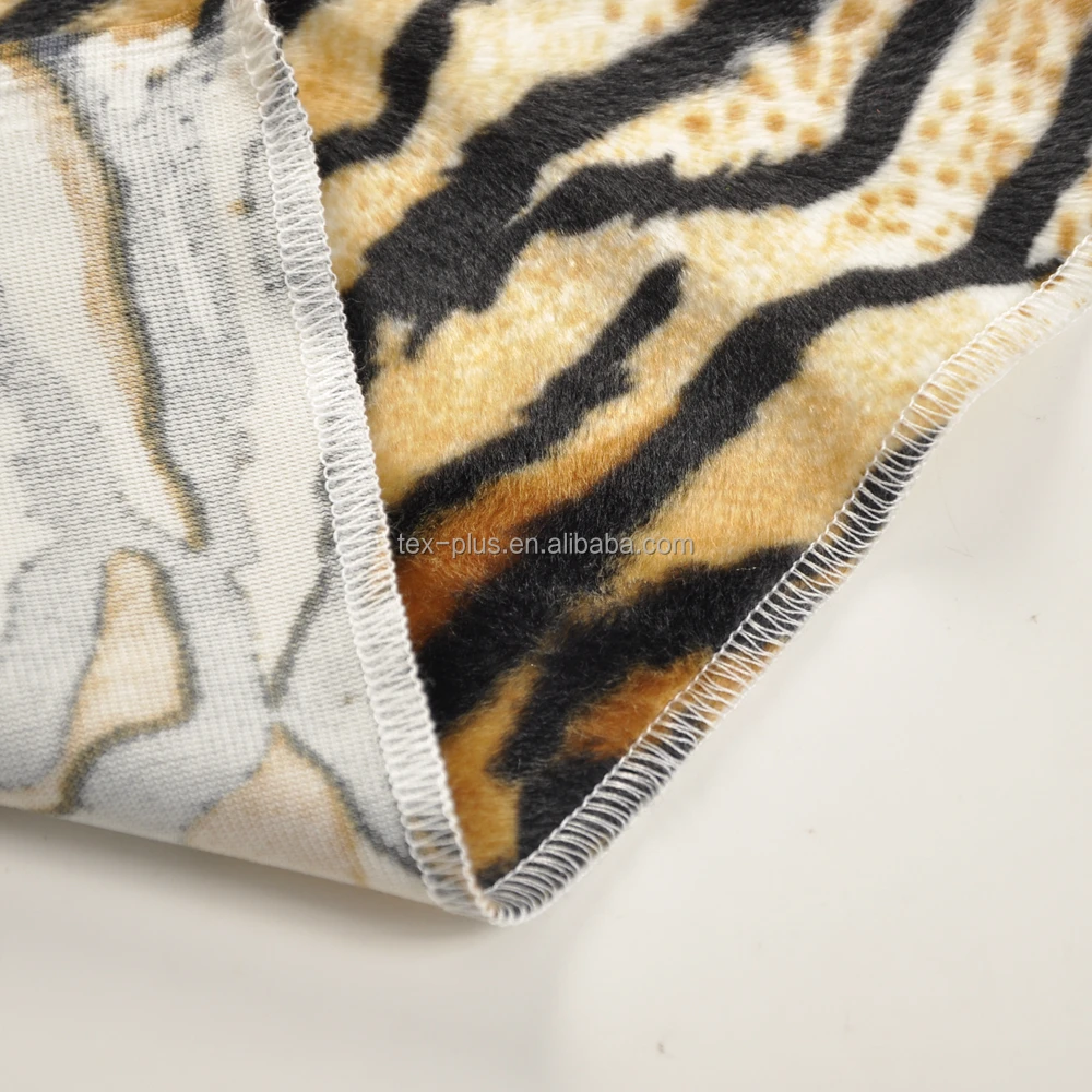 
100% polyester soft printing velboa fabric 