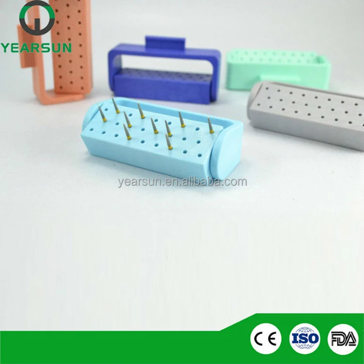 Plastic dental bur holder/stand/block available to 135 degree disinfection