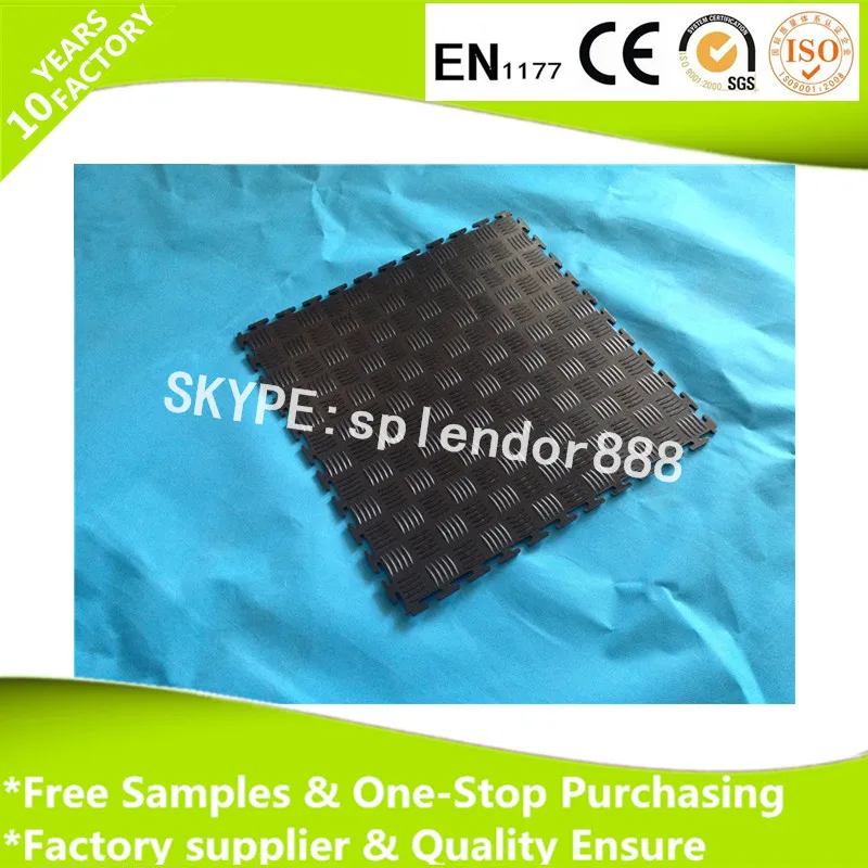 ПВХ сцепления резиновые напольные плитки для склада мастерской коврик напольная кожа