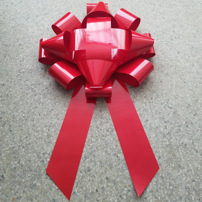 ribbon bow pull bow Big gift ribbon decoration car bow giant gift wrap bow for car or wedding decoration