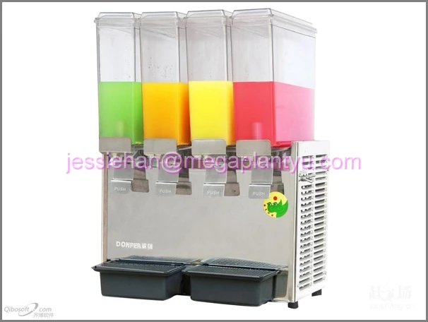 
hot and cold two 9L tanks orange glass juice dispenser for sale 