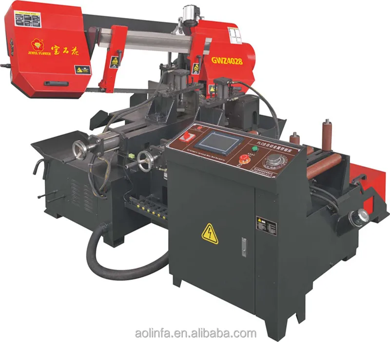 GZW4028 Rotating double column cutting band saw