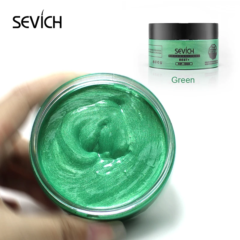 Hair color wax dye one-time molding paste 8colors available BLUE grandma gray green hair dye wax